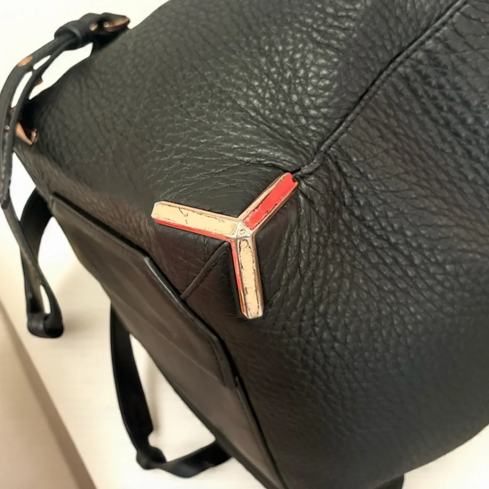 Alexander Wang Leather Black Pebbled Prisma Backpack - Pre-loved
